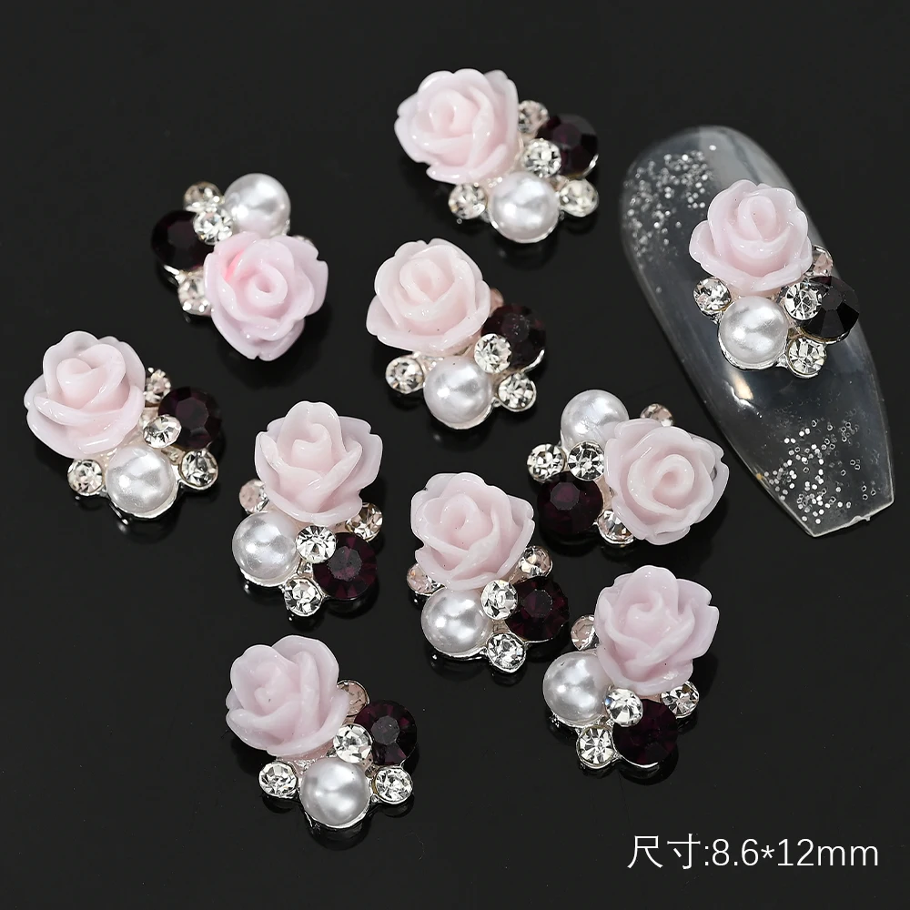 10Pcs Acrylic Flowers Nail Rhinestones 10*9.6mm Pearl Diamond Nail Art Decoration For DIY Manicure Supplies Crystal Nail Parts @ 
10Pcs Acrylic Flowers Nail Rhinestones 10*9.6mm Pearl Diamond Nail Art Decoration For DIY Manicure Supplies Crystal Nail Parts @