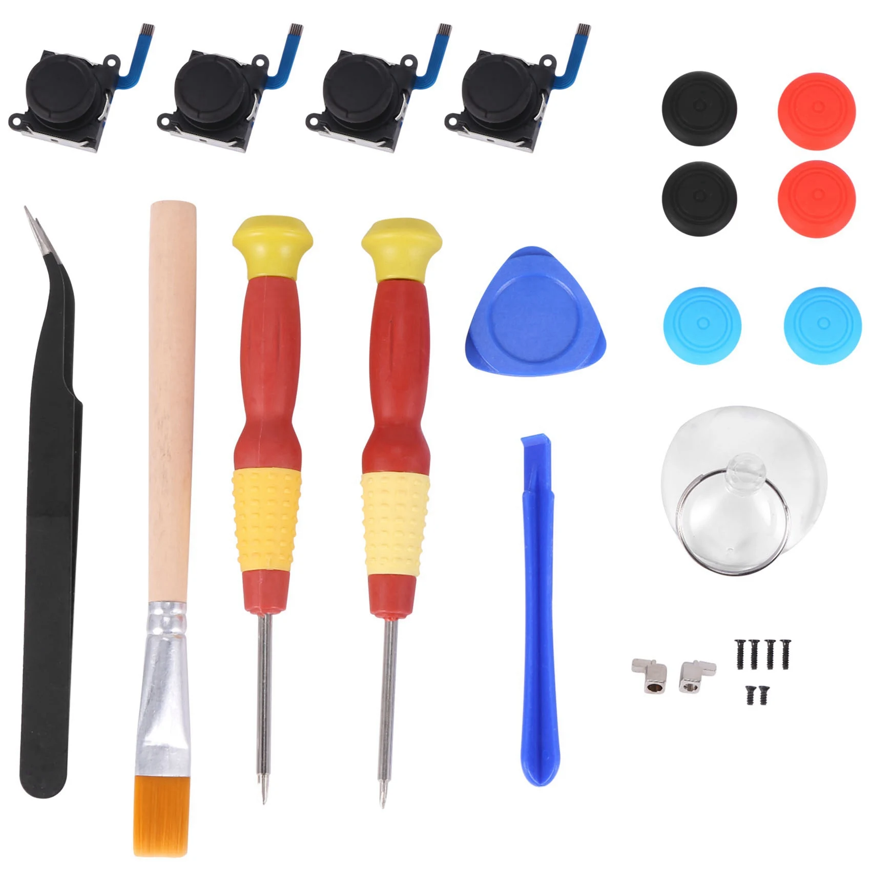 (4 Pack) 3D Analog Stick Repair Kit for Nintendo Switch Joy Con with Metal Buckles/Screwdriver/Thumbstick Grips
(4 Pack) 3D Analog Stick Repair Kit for Nintendo Switch Joy Con with Metal Buckles/Screwdriver/Thumbstick Grips