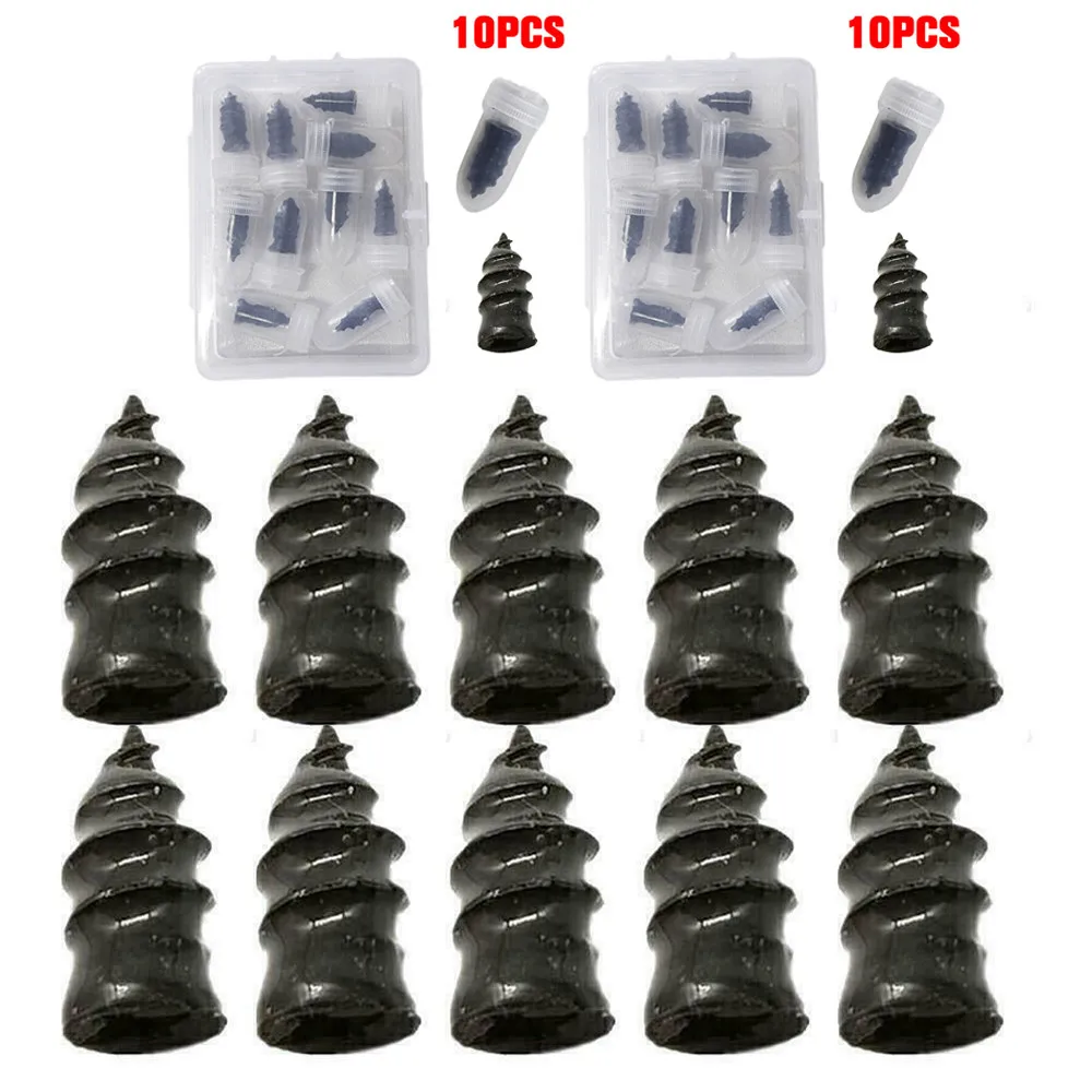 10pcs S/L Car Vacuum Tire Repair Tubeless Rubber Nails Black Puncture Repair-nail High Temperature&Wear Resistance 5.3*11.7cm
10pcs S/L Car Vacuum Tire Repair Tubeless Rubber Nails Black Puncture Repair-nail High Temperature&Wear Resistance 5.3*11.7cm