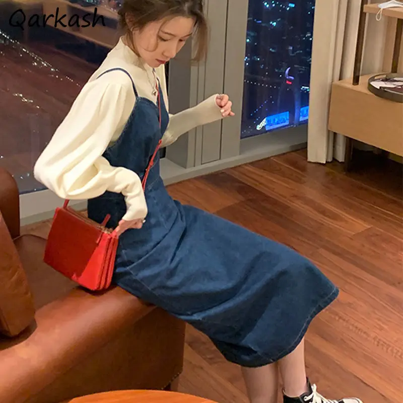 Dresses Women Summer Denim Spaghetti Straps Fashion Retro Tunic Ulzzang Holiday Fit Mujer Vestidos Simple Femme Hipster Preppy
Dresses Women Summer Denim Spaghetti Straps Fashion Retro Tunic Ulzzang Holiday Fit Mujer Vestidos Simple Femme Hipster Preppy