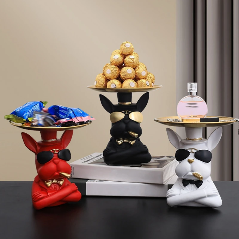 Скандинавская скульптура французского бульдога, статуя собаки, украшение стола для хранения ювелирных изделий, Подарочная тарелка, поднос, домашняя художественная статуя 
Скандинавская скульптура французского бульдога, статуя собаки, украшение стола для хранения ювелирных изделий, Подарочная тарелка, поднос, домашняя художественная статуя