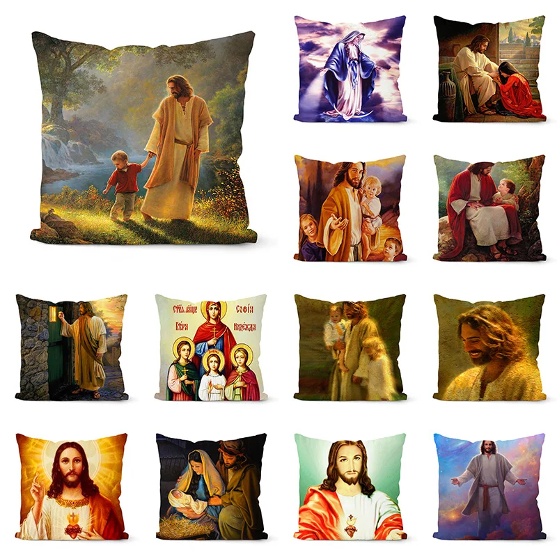 Christian Throw Pillow Case Vintage Jesus Angle Cushion Covers for Home Sofa Chair Decorative Pillowcases
Christian Throw Pillow Case Vintage Jesus Angle Cushion Covers for Home Sofa Chair Decorative Pillowcases