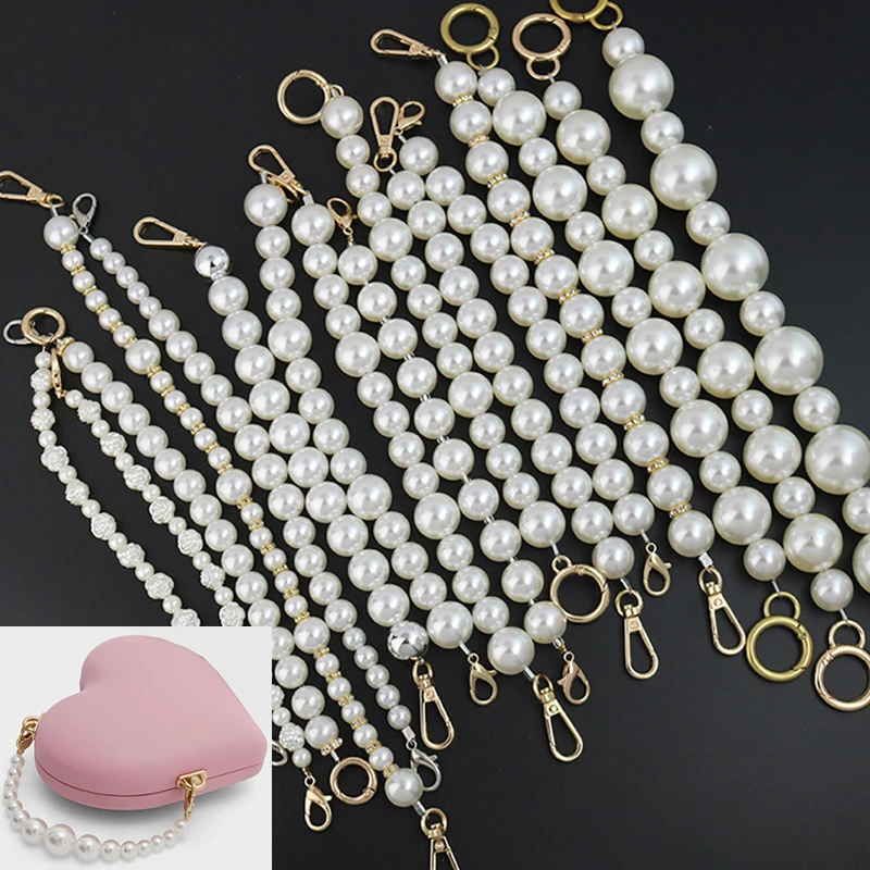 Pearl Strap For Bags Handbag Accessories Purse Belt Handles Cute Bead Chain Tote Bag Handles Parts gold Clasp Bag Accessories
Pearl Strap For Bags Handbag Accessories Purse Belt Handles Cute Bead Chain Tote Bag Handles Parts gold Clasp Bag Accessories