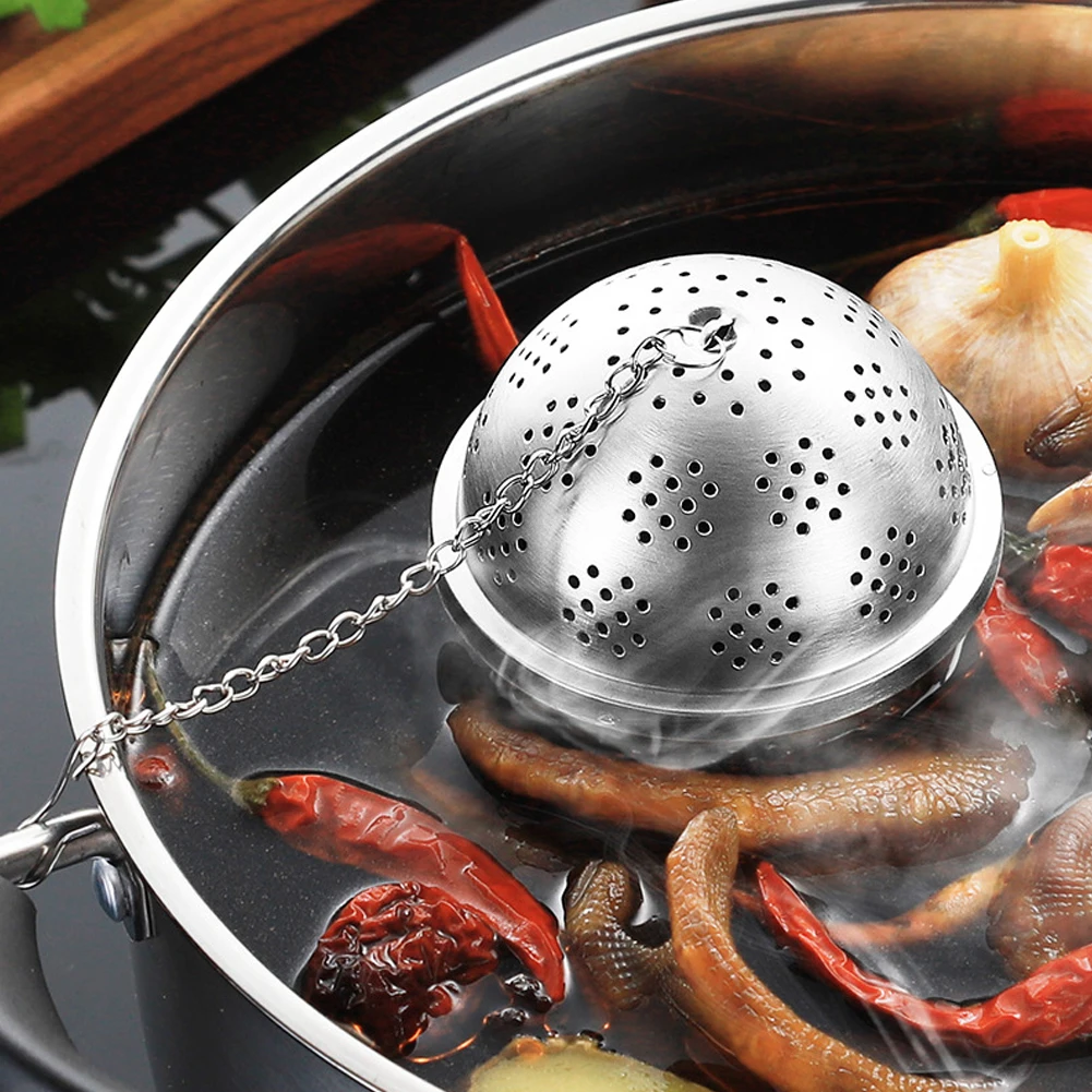 Tea Strainer Seasoning Ball Spice Mesh Filter Container With Chain Stainless Steel Tea Leaf Infuser Kitchen Cooking Tools Acces
Tea Strainer Seasoning Ball Spice Mesh Filter Container With Chain Stainless Steel Tea Leaf Infuser Kitchen Cooking Tools Acces