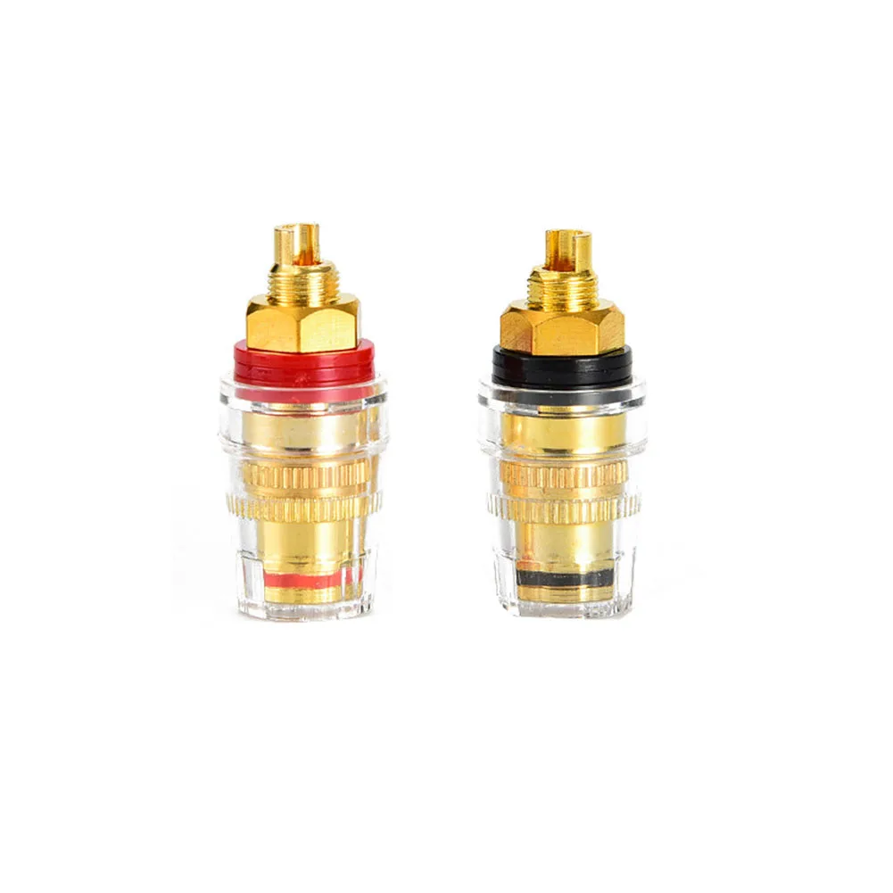 2Pcs Brass Gold Plated Post Terminal Blocks HIFI High Current Terminals Binding Banana Plug Connector for Speaker Amplifier
2Pcs Brass Gold Plated Post Terminal Blocks HIFI High Current Terminals Binding Banana Plug Connector for Speaker Amplifier