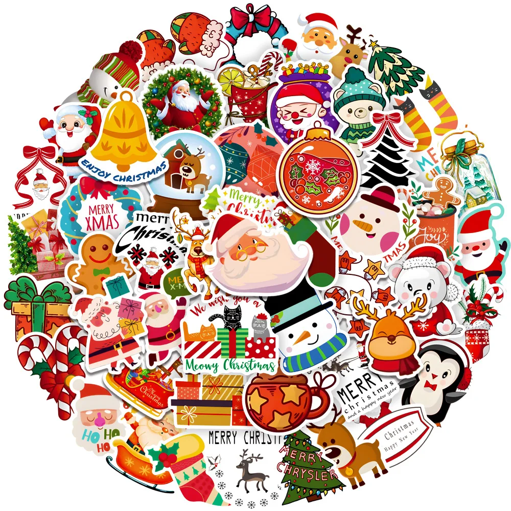Cartoon Santa Claus Stickers for Car Laptop Luggage Phone Decal Waterproof Graffiti Sticker Toys Christmas Decorations Gifts
Cartoon Santa Claus Stickers for Car Laptop Luggage Phone Decal Waterproof Graffiti Sticker Toys Christmas Decorations Gifts