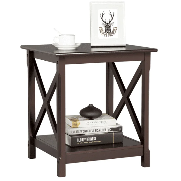 Modern Rectangular Wood End Table, Espresso Sofa Side Table for Bedroom Living Room
Modern Rectangular Wood End Table, Espresso Sofa Side Table for Bedroom Living Room