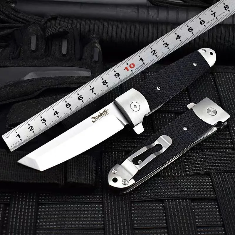

G10 Handle Folding Knife Outdoor Hunting Knife Fishing Mountaineering Survival Emergency Rescue Tool Sharp Knife Fruit Knife
