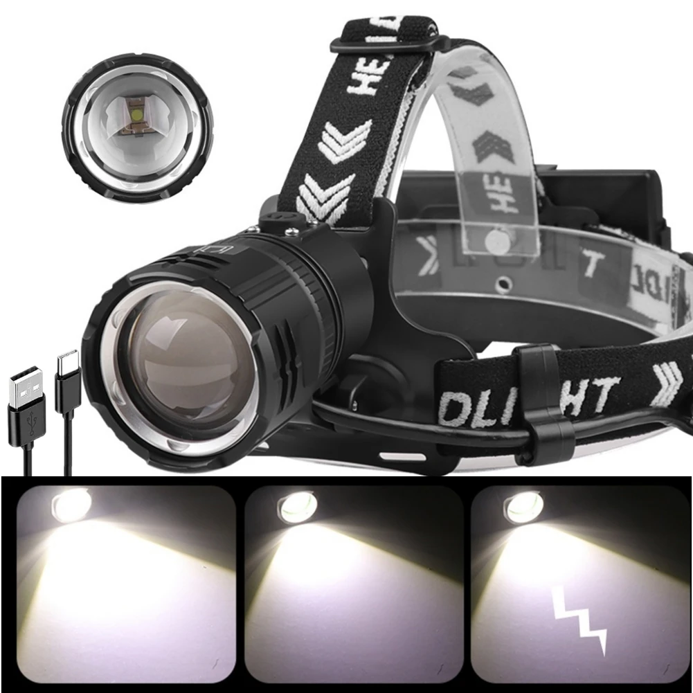 LED Headlamp 1000LM Safety Headlight Torch Long-range Type-C USB Charging Telescopic Zoom for Camping Hiking Fishing Adventure
LED Headlamp 1000LM Safety Headlight Torch Long-range Type-C USB Charging Telescopic Zoom for Camping Hiking Fishing Adventure