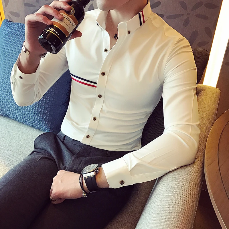 Brand clothing men's spring high-quality long sleeved shirt/men's slim fitting lapel casual shirt/fashionable top size up 3XL
Brand clothing men's spring high-quality long sleeved shirt/men's slim fitting lapel casual shirt/fashionable top size up 3XL