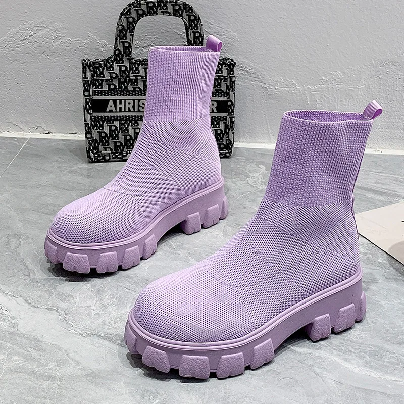2022 Casual Stretch Fabric Platform Boots Fashion Slip-On Women Ankle Boots Knitted Sock Platform Shoes Sports Short Boots 41 42
2022 Casual Stretch Fabric Platform Boots Fashion Slip-On Women Ankle Boots Knitted Sock Platform Shoes Sports Short Boots 41 42