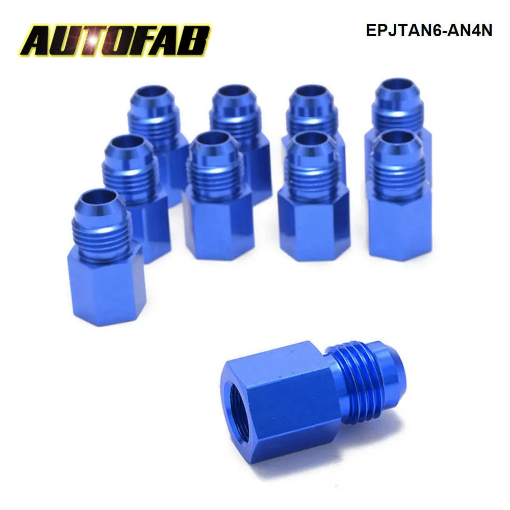 10PCS/LOT Fitting Flare Reducer Female 4AN to Male -6AN Blue Aluminum Nickel Plated AF-6ANW-4ANN
10PCS/LOT Fitting Flare Reducer Female 4AN to Male -6AN Blue Aluminum Nickel Plated AF-6ANW-4ANN