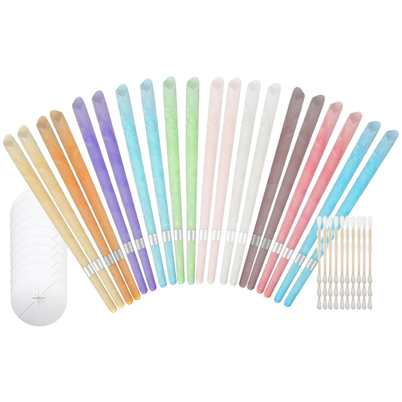 20Pcs Silver Label Horn Ear Candle Aromatherapy Ear Candle Horn-shaped With Plug With Cotton Swab Cotton Ball Matching Tray
20Pcs Silver Label Horn Ear Candle Aromatherapy Ear Candle Horn-shaped With Plug With Cotton Swab Cotton Ball Matching Tray