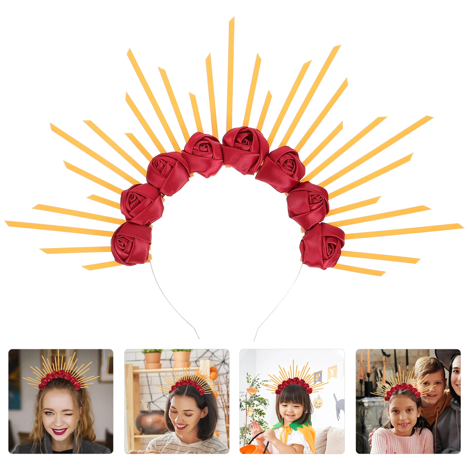 Flower Crown Halloween Head Decoration Spike Headband Sunburst Headpiece Floral Cosplay Headbands Women Day The Dead
Flower Crown Halloween Head Decoration Spike Headband Sunburst Headpiece Floral Cosplay Headbands Women Day The Dead