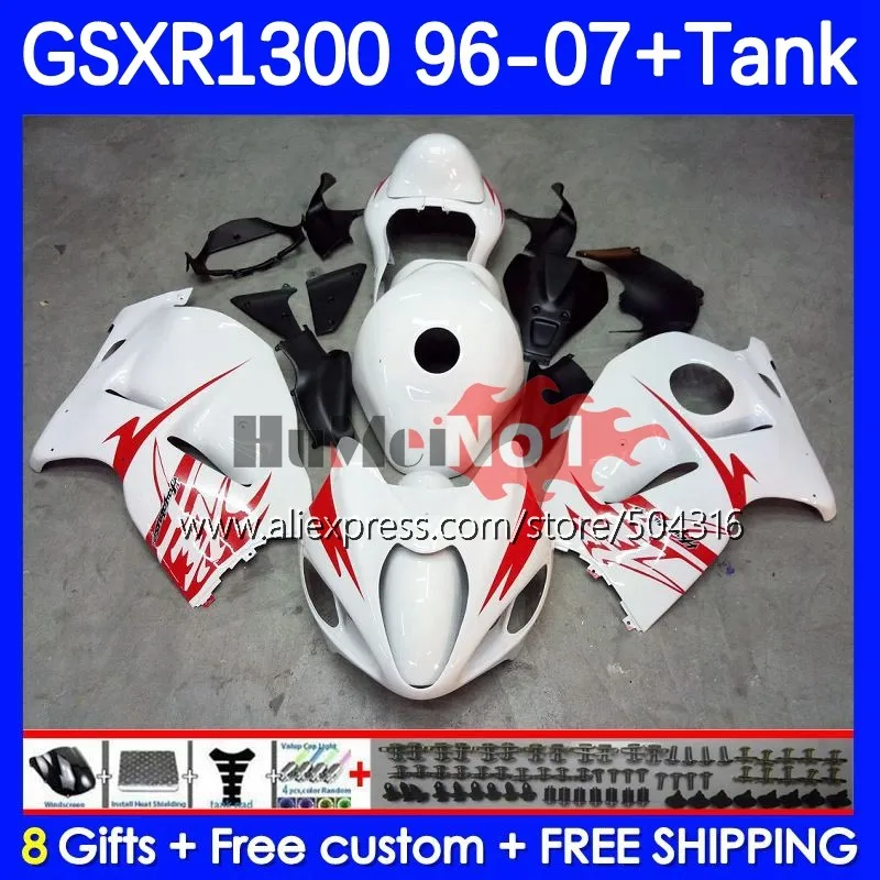 Hayabusa For SUZUKI GSXR-1300 GSXR 1300 CC 27No.6 GSXR1300 1996 1997 1998 1999 2000 2001 02 03 04 05 06 07 Fairing Glossy white
Hayabusa For SUZUKI GSXR-1300 GSXR 1300 CC 27No.6 GSXR1300 1996 1997 1998 1999 2000 2001 02 03 04 05 06 07 Fairing Glossy white