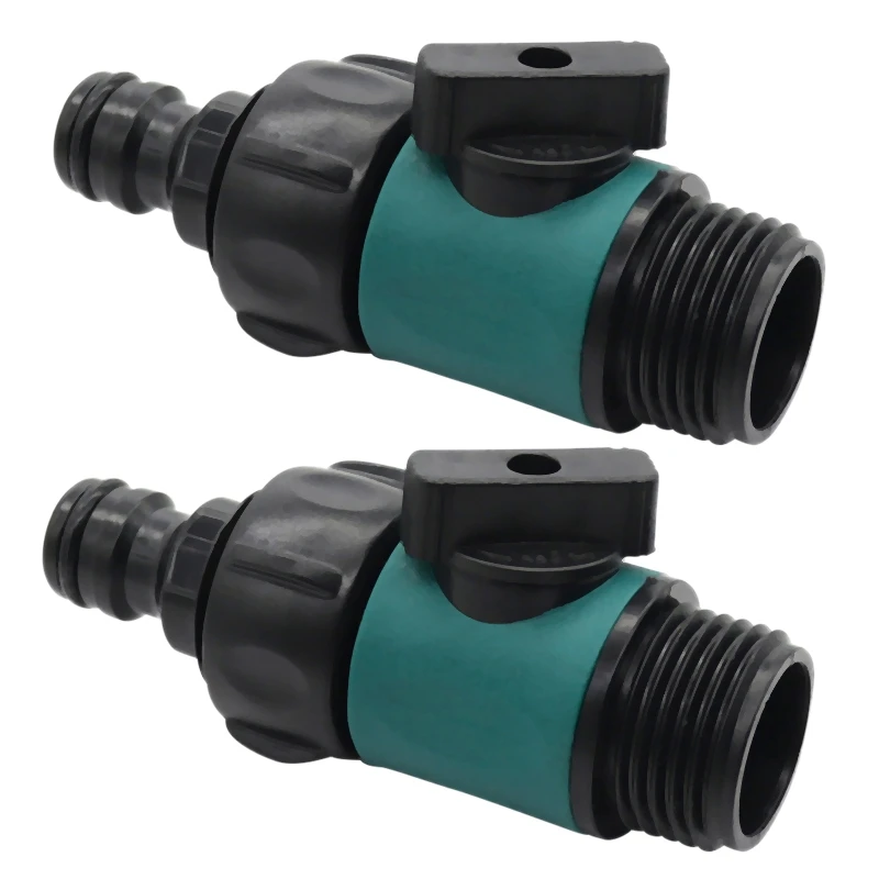 2X Plastic Valve With 3/4 Inch Male Thread Quick Connector Car Wash Garden Irrigation Pipe Fittings Prolong
2X Plastic Valve With 3/4 Inch Male Thread Quick Connector Car Wash Garden Irrigation Pipe Fittings Prolong