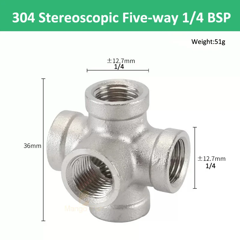 DN8/10/DN15/20/DN25 BSPT 304 Стереоскопический 5-ходовой фитинг из нержавеющей стали с внутренней резьбой 1/4 дюйма 1/2 дюйма 3/4 дюйма 1 дюйма 1-1/4 дюйма 1-1/2 дюйма 2 дюйма
DN8/10/DN15/20/DN25 BSPT 304 Стереоскопический 5-ходовой фитинг из нержавеющей стали с внутренней резьбой 1/4 дюйма 1/2 дюйма 3/4 дюйма 1 дюйма 1-1/4 дюйма 1-1/2 дюйма 2 дюйма