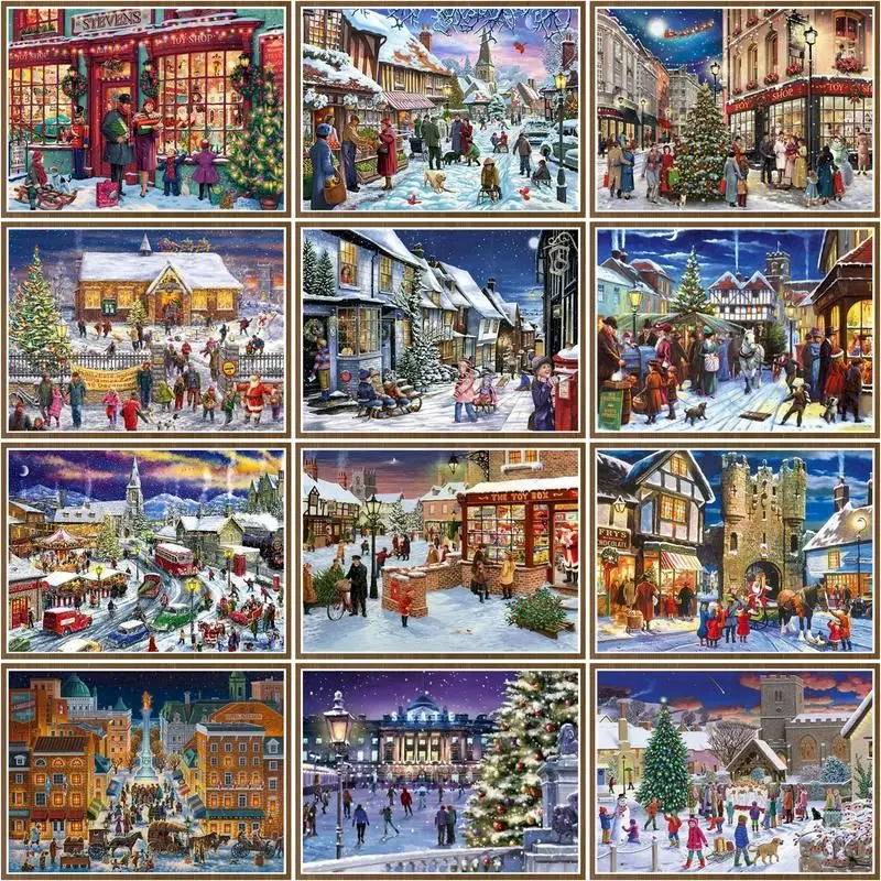 DIY 5D Diamond Painting Christmas House Scenery Art Handwork Gift Diamond Embroidery Mosaic Rhinestone Drawing Home Decoration
DIY 5D Diamond Painting Christmas House Scenery Art Handwork Gift Diamond Embroidery Mosaic Rhinestone Drawing Home Decoration