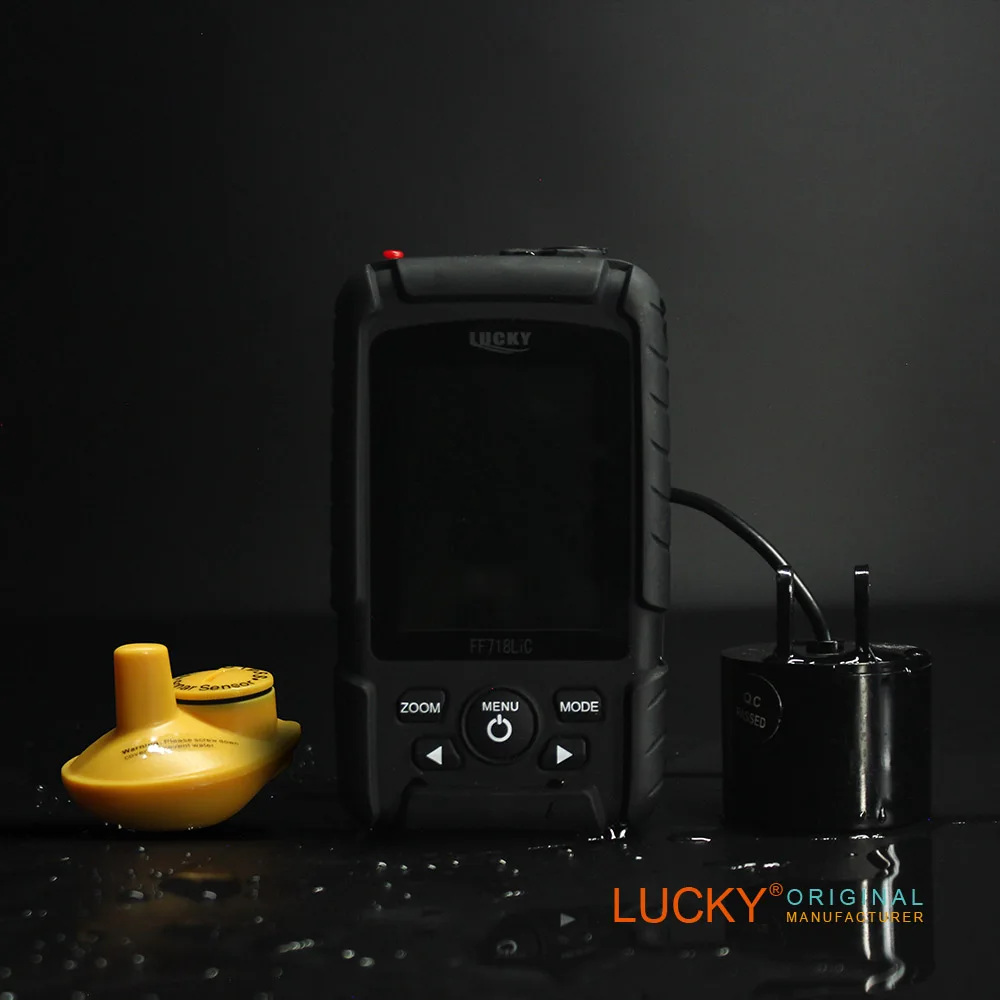 Lucky FF718LIC-WT литиевая батарея с цветным экраном, рыбопоисковый прибор с беспроводным датчиком и кабельным преобразователем 
Lucky FF718LIC-WT литиевая батарея с цветным экраном, рыбопоисковый прибор с беспроводным датчиком и кабельным преобразователем