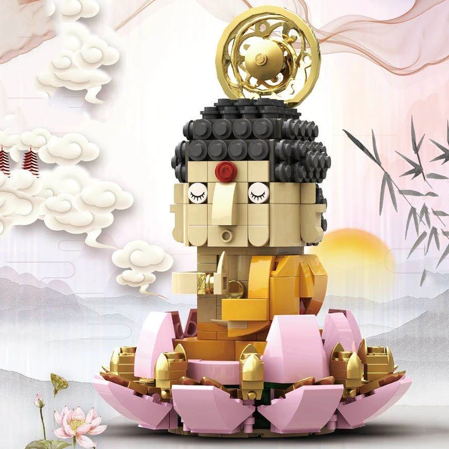 DIY MOC small creative gift small particle chinese Buddha brickheadz building assembly model toys for children gifts
DIY MOC small creative gift small particle chinese Buddha brickheadz building assembly model toys for children gifts