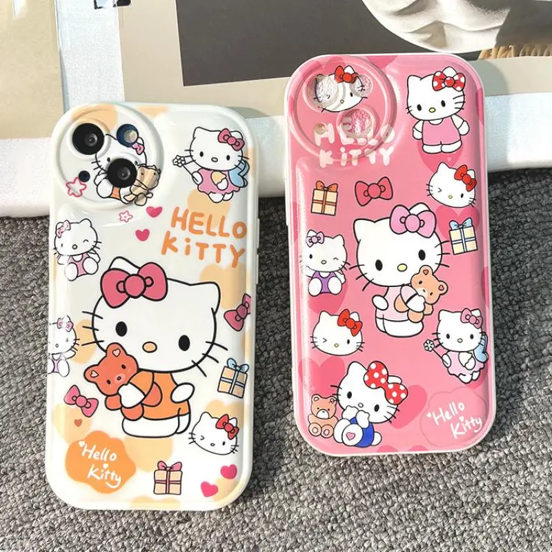 Kawaii Hellokittys Sanrio Phone Case Cartoon Cute Anime Kt Cat Silica Gel Anti-Drop Phone Case Protective Case for Iphone 13Pro
Kawaii Hellokittys Sanrio Phone Case Cartoon Cute Anime Kt Cat Silica Gel Anti-Drop Phone Case Protective Case for Iphone 13Pro