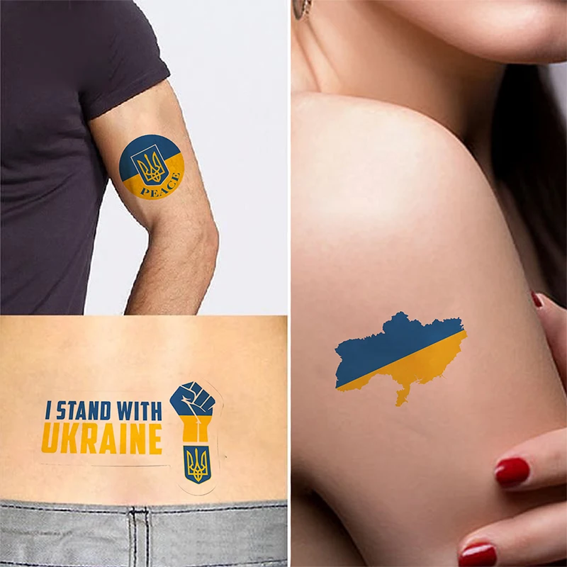 Наклейки-татуировки с украинским флагом, водонепроницаемые прочные модные татуировки, 5 шт.
Наклейки-татуировки с украинским флагом, водонепроницаемые прочные модные татуировки, 5 шт.