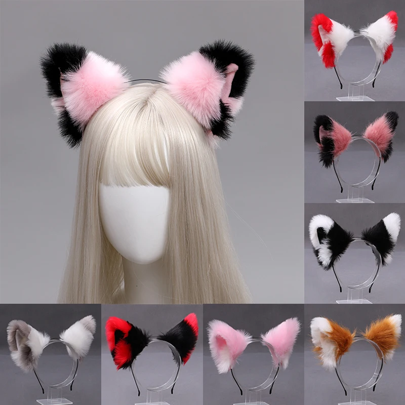 Women Girl's Gothic Lolita Maid Ruffles Cat Ears Headwear Headband Plush Cat Ears Ribbon Bell Lolita Cosplay Hair Hoop
Women Girl's Gothic Lolita Maid Ruffles Cat Ears Headwear Headband Plush Cat Ears Ribbon Bell Lolita Cosplay Hair Hoop