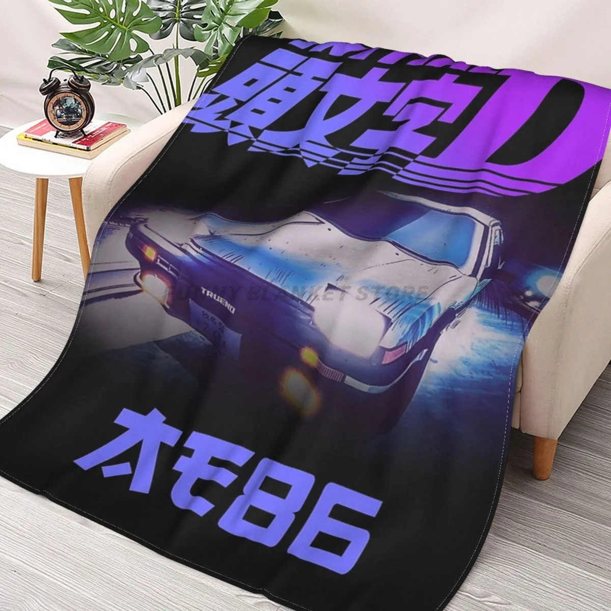 Initial D Neon Drift AE86 Throws Blankets Collage Flannel Ultra-Soft Warm picnic blanket bedspread on the bed
Initial D Neon Drift AE86 Throws Blankets Collage Flannel Ultra-Soft Warm picnic blanket bedspread on the bed