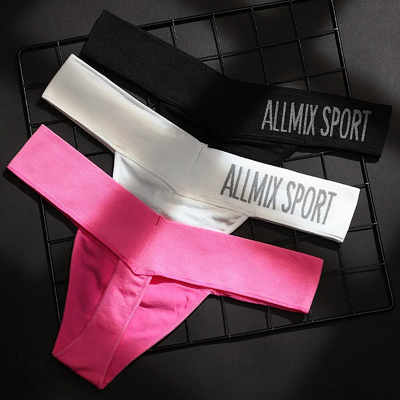 Letter Sexy Women Panties Thongs Sport T-back Fitness Pantie Female Cotton Woman Underwear Girls Low Waist Panties Lady
Letter Sexy Women Panties Thongs Sport T-back Fitness Pantie Female Cotton Woman Underwear Girls Low Waist Panties Lady