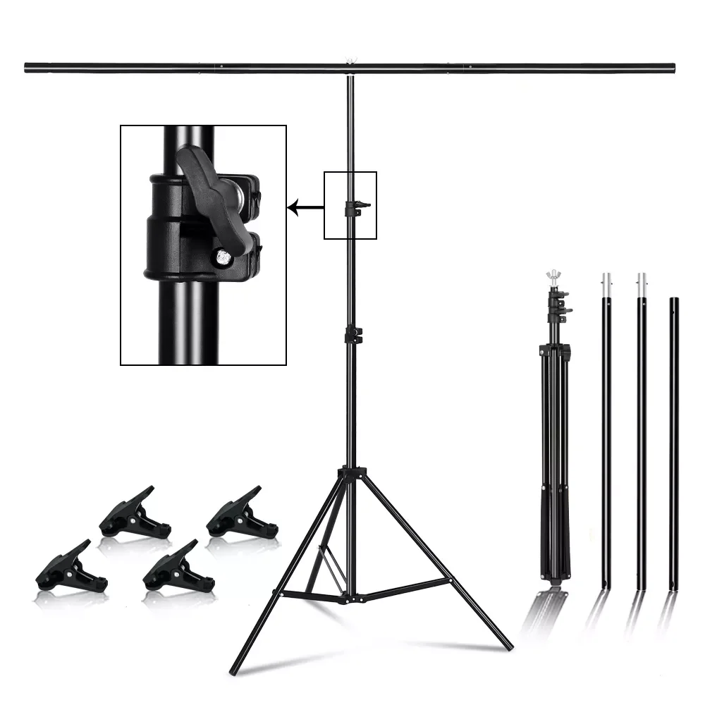 T-shape Metal Backdrop Background Stand Frame Support Multiple Sizes For Photography Photo Studio Video Cromakey Green Screen
T-shape Metal Backdrop Background Stand Frame Support Multiple Sizes For Photography Photo Studio Video Cromakey Green Screen
