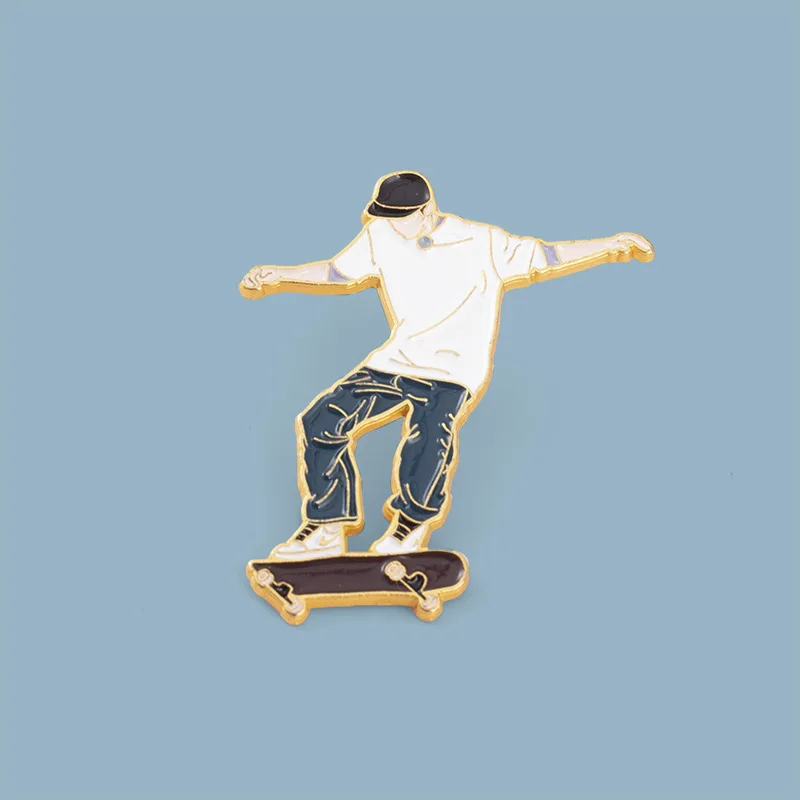 2PCS Wish's new idol film and television character alloy brooch creative personality Wang Yibo skateboard style paint brooch
2PCS Wish's new idol film and television character alloy brooch creative personality Wang Yibo skateboard style paint brooch