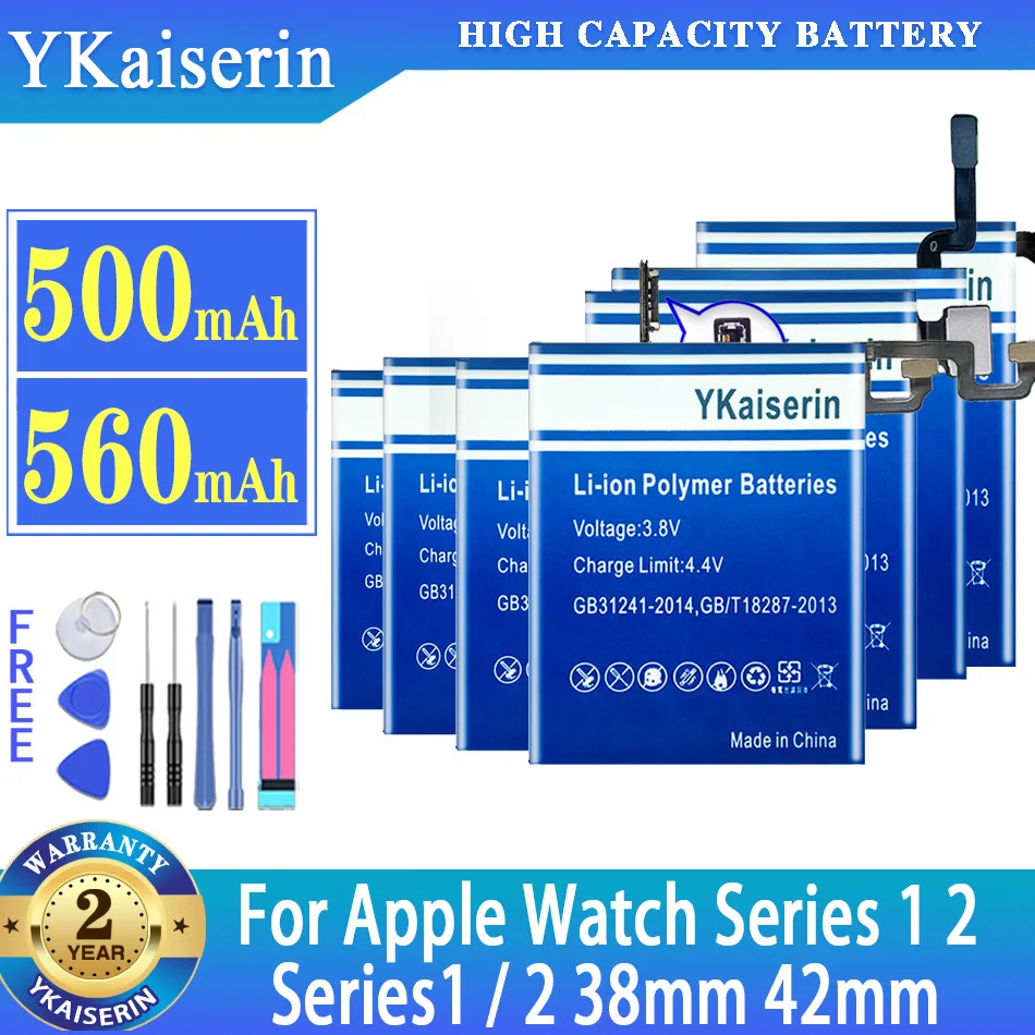 YKaiserin High Quality Battery for Apple Watch Series 1 2 38mm 42mm Series1 Series2 Batteria + Free Tools
YKaiserin High Quality Battery for Apple Watch Series 1 2 38mm 42mm Series1 Series2 Batteria + Free Tools