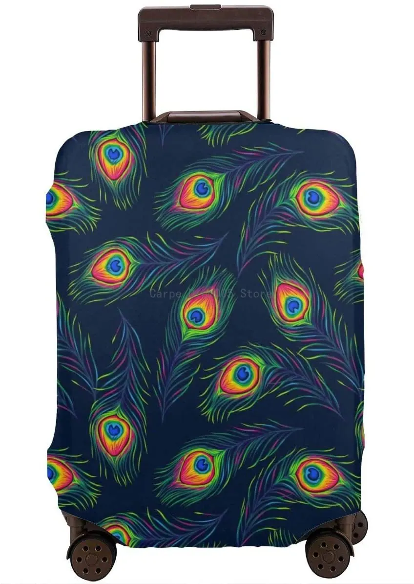 Peacock Feathers Travel Luggage Cover Spandex Washable Suitcase Protector Baggage Covers Fits 18 To 32 Inch
Peacock Feathers Travel Luggage Cover Spandex Washable Suitcase Protector Baggage Covers Fits 18 To 32 Inch