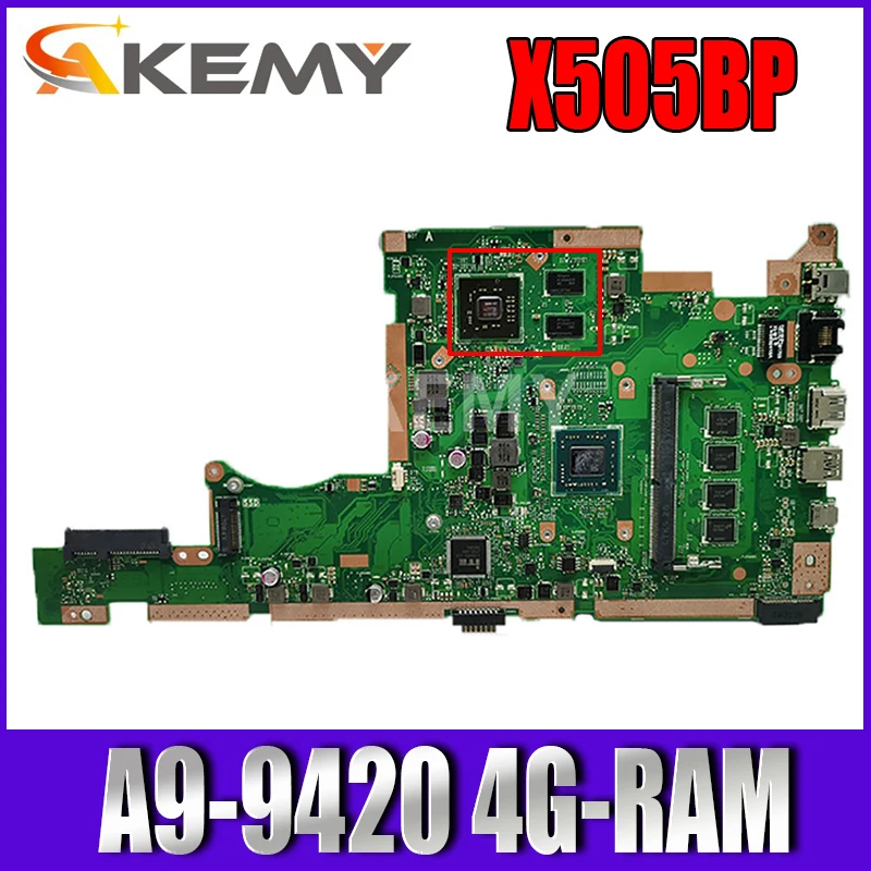 X505B for ASUS X505BP K505B A580B laptop motherboard Original mainboard 100% test OK A9-9420 4G-RAM
X505B for ASUS X505BP K505B A580B laptop motherboard Original mainboard 100% test OK A9-9420 4G-RAM