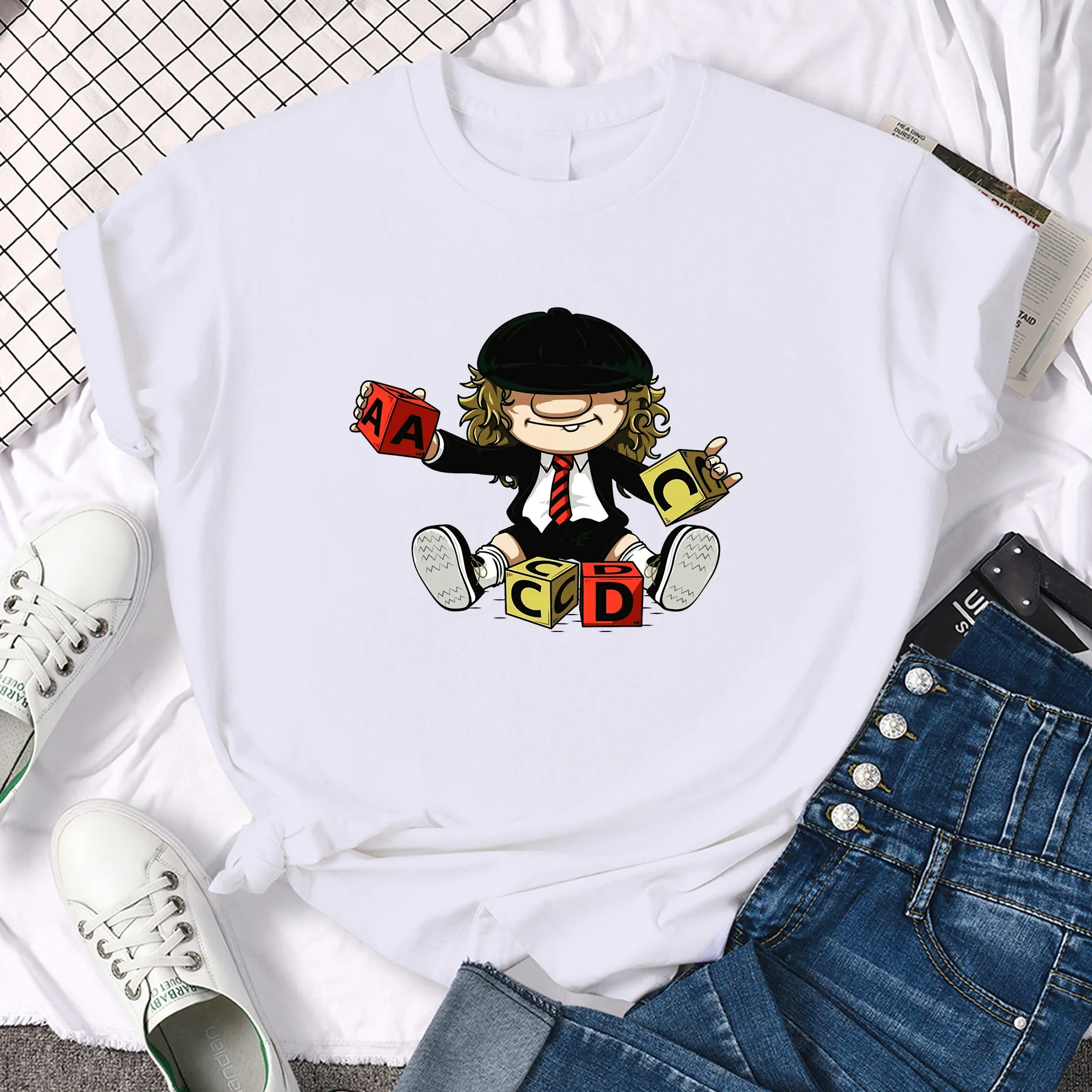 Amazing Men T-shirt Oversized Angus Young Hardrock Music Band Fan T-shirt Women T-shirts Graphic Streetwear Ladies Y2k T Shirt
Amazing Men T-shirt Oversized Angus Young Hardrock Music Band Fan T-shirt Women T-shirts Graphic Streetwear Ladies Y2k T Shirt