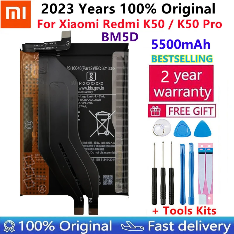 100% оригинальный новый высококачественный аккумулятор Xiao Mi 5500 мАч BM5D для Xiaomi Redmi K50 K50 Pro K50Pro батареи батарея
100% оригинальный новый высококачественный аккумулятор Xiao Mi 5500 мАч BM5D для Xiaomi Redmi K50 K50 Pro K50Pro батареи батарея