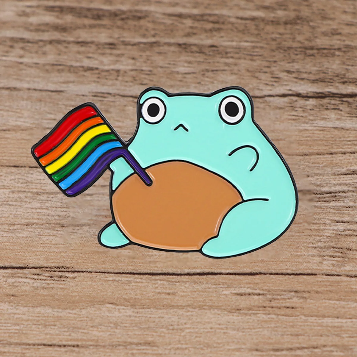 Cute Cartoon Frog Colorful Flags Enamel Pin Brooch Pines Lapel Pins Badge on Backpack Costume Accessories Gifts for Friends
Cute Cartoon Frog Colorful Flags Enamel Pin Brooch Pines Lapel Pins Badge on Backpack Costume Accessories Gifts for Friends