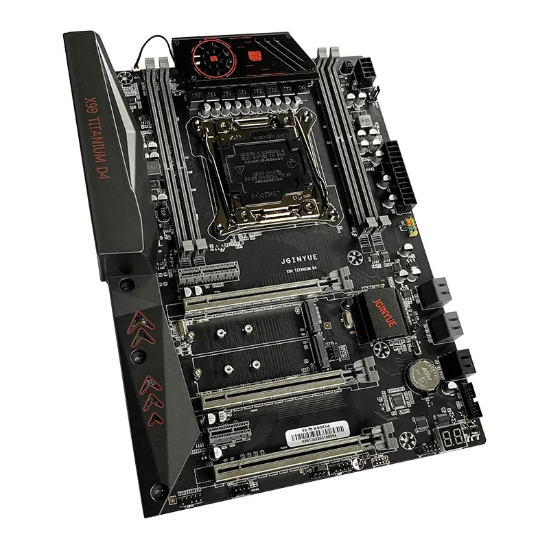 Материнская плата JGINYUE X99 ATX Intel LGA 2011-3 E5 DDR4 2133 МГц 64 Гб M.2 NVME SATA USB3.0 TITANIUM D4 |