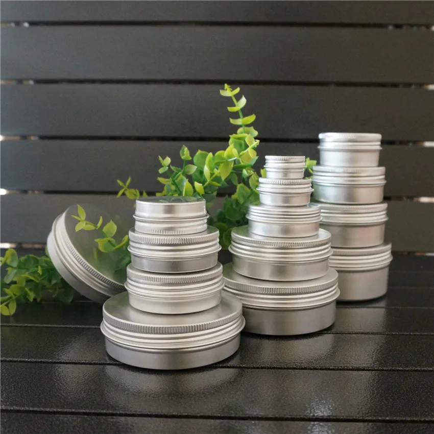5/10/15/20/30/50/60/80/100/110/150/200g Silver Round Empty Aluminum Box Metal Tin Cans Portable Cream DIY Refillable Jar Tea Pot
5/10/15/20/30/50/60/80/100/110/150/200g Silver Round Empty Aluminum Box Metal Tin Cans Portable Cream DIY Refillable Jar Tea Pot