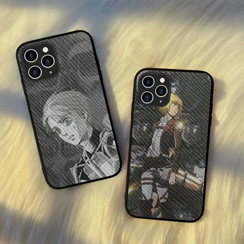 MaiYaCa Armin Arlert Attack on Titan Phone Case Hard Leather Case for iPhone 11 12 13 Mini Pro Max 8 7 Plus SE 2020 X XR XS
MaiYaCa Armin Arlert Attack on Titan Phone Case Hard Leather Case for iPhone 11 12 13 Mini Pro Max 8 7 Plus SE 2020 X XR XS