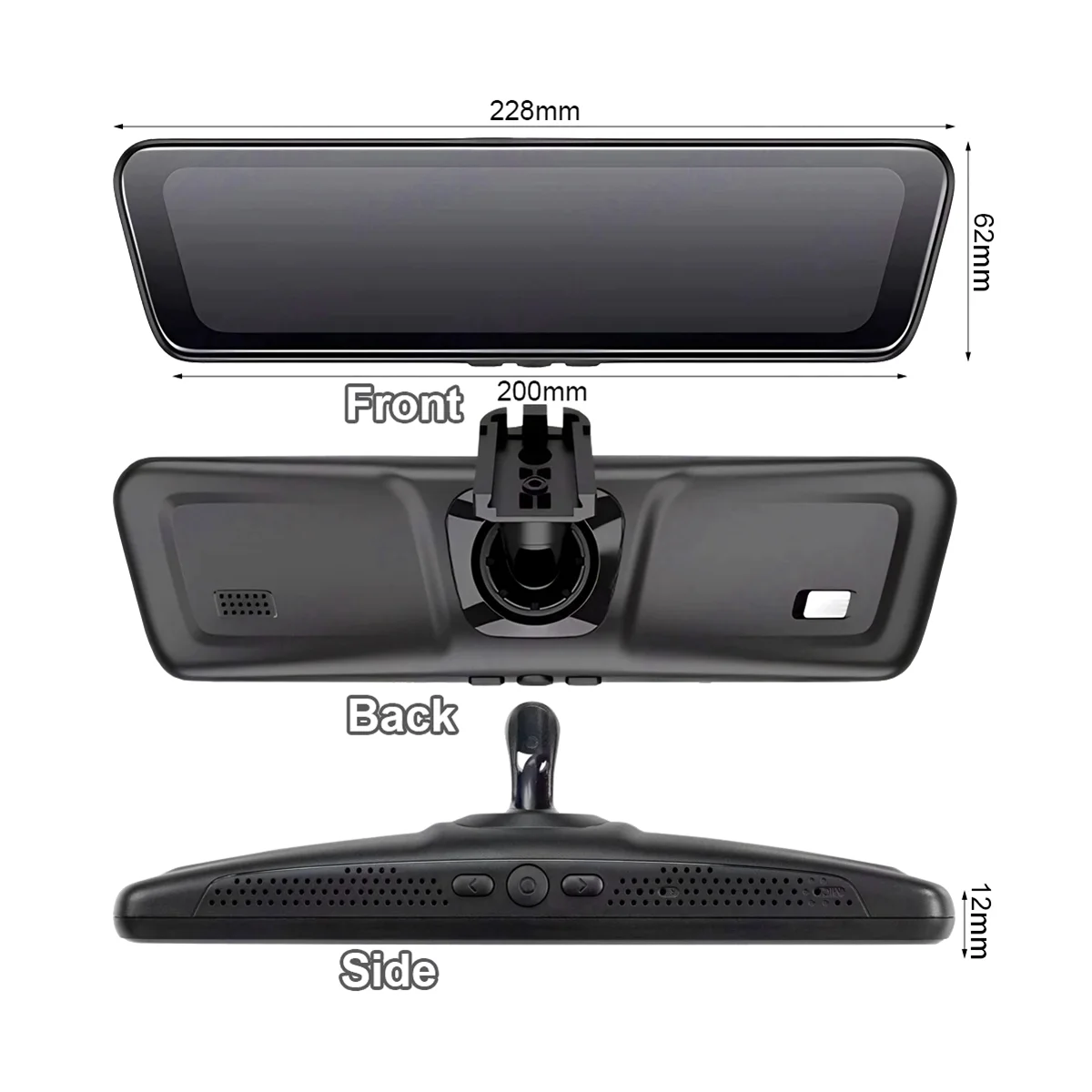 Car Streaming Media Electronic Rearview Mirror Front and Rear Dual -Camera Recorders for Model Y
Car Streaming Media Electronic Rearview Mirror Front and Rear Dual -Camera Recorders for Model Y
