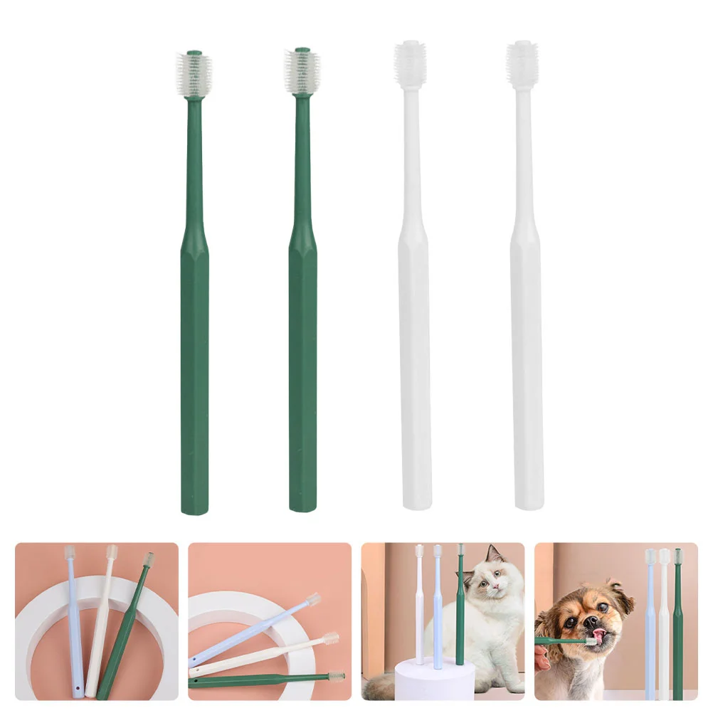 4Pcs Soft-bristle Pet Toothbrush Handheld Pets Toothbrush Oral Cleaning Toothbrush 360 Degree Toothbrush for Dogs Home Travel
4Pcs Soft-bristle Pet Toothbrush Handheld Pets Toothbrush Oral Cleaning Toothbrush 360 Degree Toothbrush for Dogs Home Travel