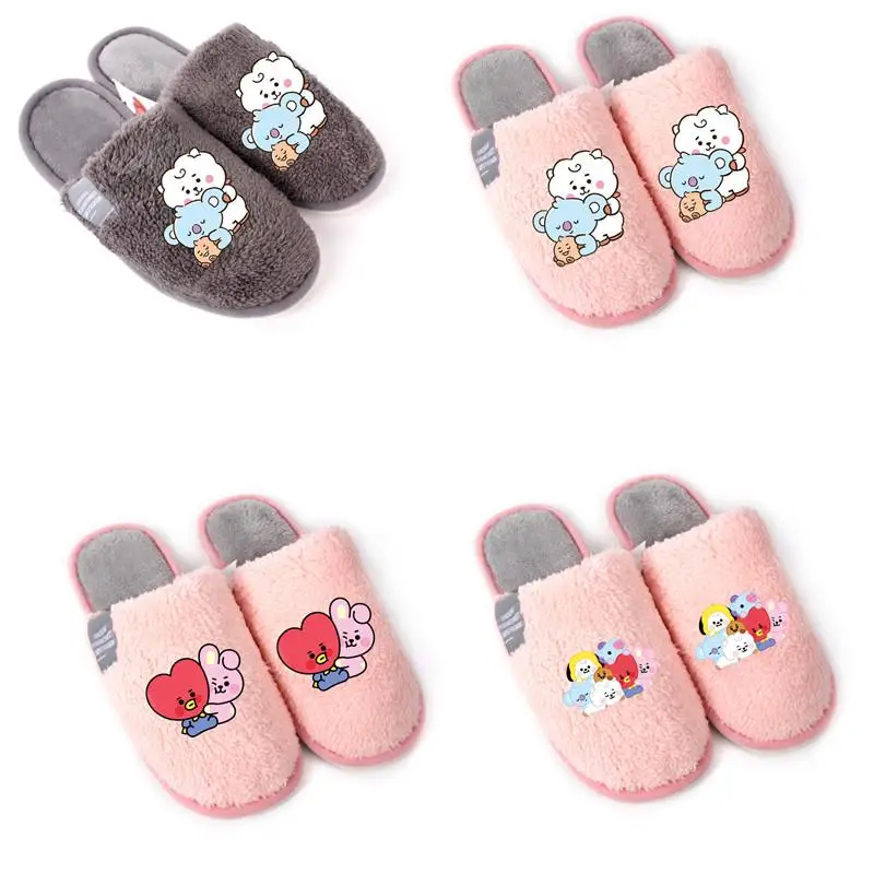 BT21 Kawaii Cartoon series wool slippers household non-slip couple cotton slippers koala pony yellow dog love children's gift
BT21 Kawaii Cartoon series wool slippers household non-slip couple cotton slippers koala pony yellow dog love children's gift