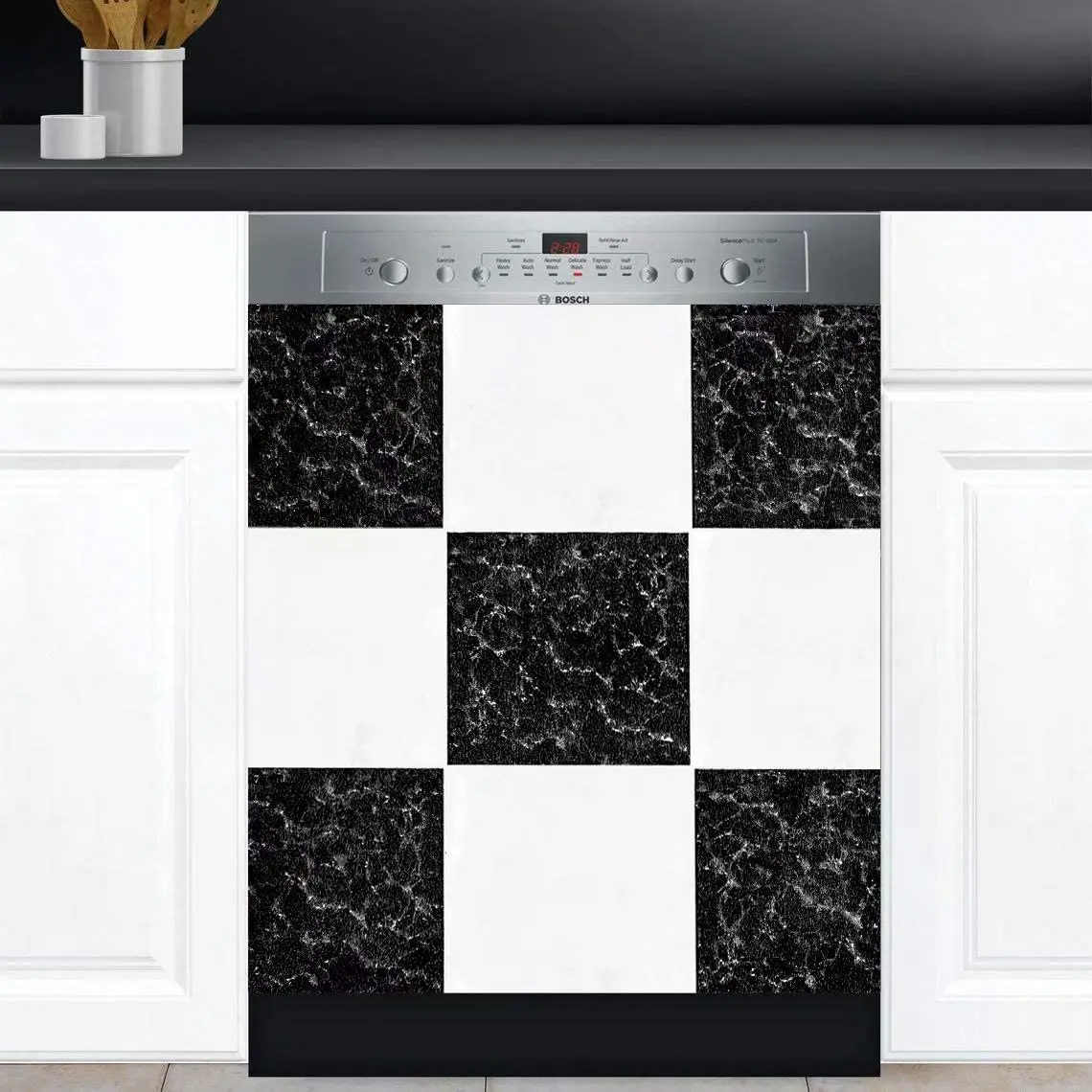 Walle Black and White Grid Dishwasher Magnet Cover Sticker,Kitchen Decor Art Refrigerator Magnetic Decal Panels,Fridge Door Cove
Walle Black and White Grid Dishwasher Magnet Cover Sticker,Kitchen Decor Art Refrigerator Magnetic Decal Panels,Fridge Door Cove