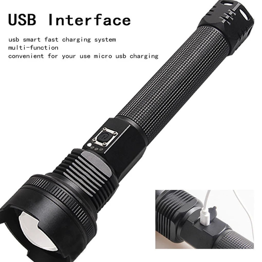 Flashlight XHP70 Telescopic Lens Multi Modes Micro Lamp Waterproof Press Switch Strong Light Outdoor Lighting Hunting 2
Flashlight XHP70 Telescopic Lens Multi Modes Micro Lamp Waterproof Press Switch Strong Light Outdoor Lighting Hunting 2