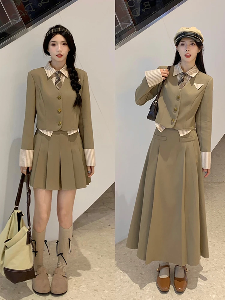 UNXX 2023 Early Autumn Plus Size Women's Outfit Chubby Girl Blazer with Skirt Set Full Matching Set Hide Belly Look Slim Girls
UNXX 2023 Early Autumn Plus Size Women's Outfit Chubby Girl Blazer with Skirt Set Full Matching Set Hide Belly Look Slim Girls