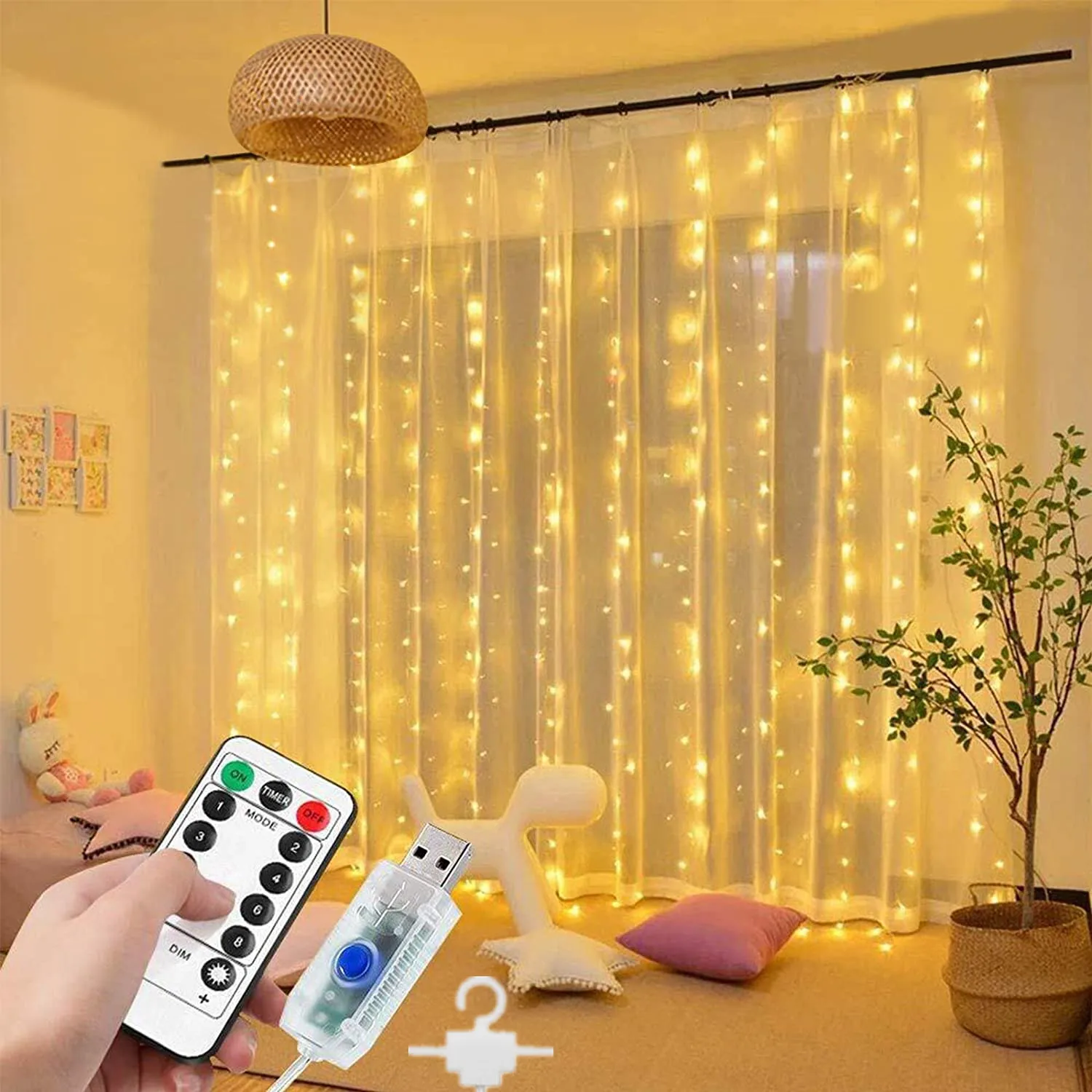 LED Curtain String Lights USB Remote Control 3M String Lights Garland for Christmas Navidad Bedroom Wedding Party Decorations
LED Curtain String Lights USB Remote Control 3M String Lights Garland for Christmas Navidad Bedroom Wedding Party Decorations