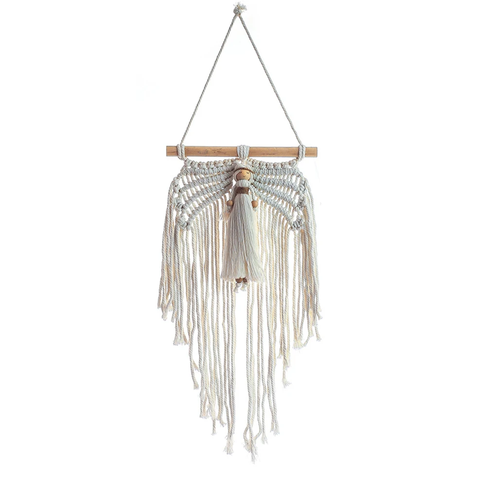Pendant Wall Hanging Tapestry Home Decoration Mini Pure Cotton White Tassel Little Angel Bosumia Creativity Hand-woven Weaving
Pendant Wall Hanging Tapestry Home Decoration Mini Pure Cotton White Tassel Little Angel Bosumia Creativity Hand-woven Weaving