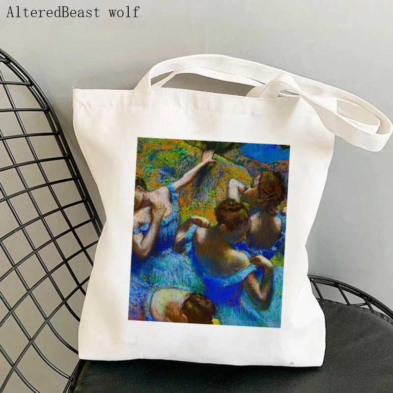 Women Shopper bag Edgar Degas Blue Dancers Kawaii Bag Harajuku Shopping Canvas Shopper Bag girl handbag Tote Shoulder Lady Bag
Women Shopper bag Edgar Degas Blue Dancers Kawaii Bag Harajuku Shopping Canvas Shopper Bag girl handbag Tote Shoulder Lady Bag