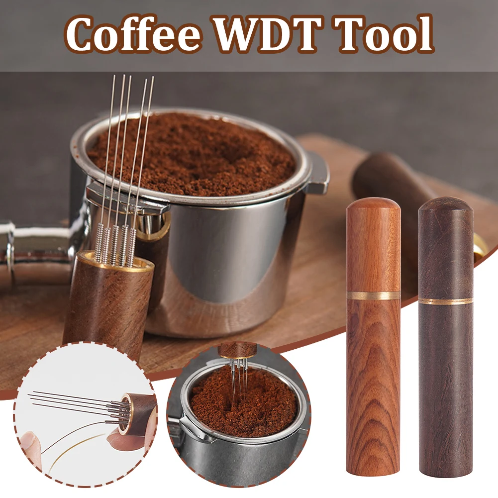 WDT Tool Espresso Coffee Stirrer Professional Barista Tool Coffee Distribution 5 Needles Espresso Blender Self-Aligning Stand
WDT Tool Espresso Coffee Stirrer Professional Barista Tool Coffee Distribution 5 Needles Espresso Blender Self-Aligning Stand